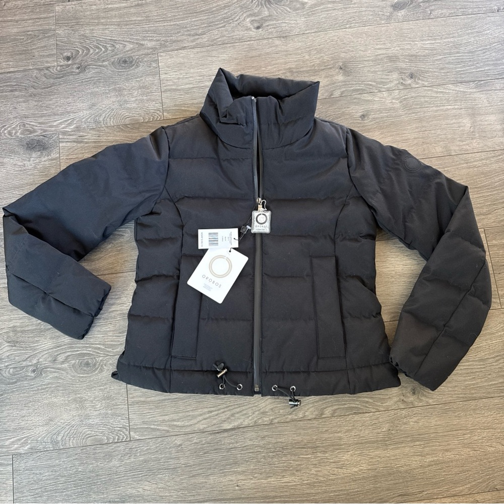 Orobos Short Swing Down Black Puffer Jacket XSmall  Womens NWT